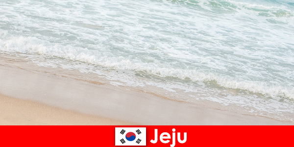 Jeju cu nisip fin și apă limpede un loc ideal pentru vacanțe de familie pe plajă